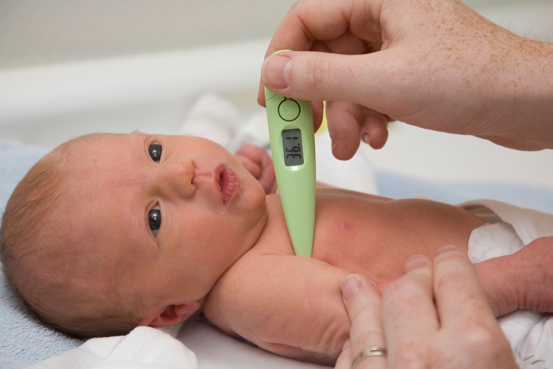 My baby has a fever / high temperature